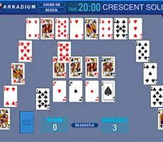 Solitaire játék, online játékok ingyen pasziánsz