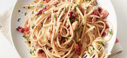 Pasta carbonara - a klasszikus recept és hogyan kell főzni tészta carbonara otthon