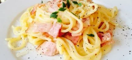 Pasta carbonara - a klasszikus recept és hogyan kell főzni tészta carbonara otthon