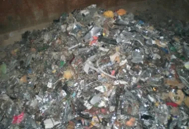 Átalakítása térfogatának települési szilárd hulladék tömege