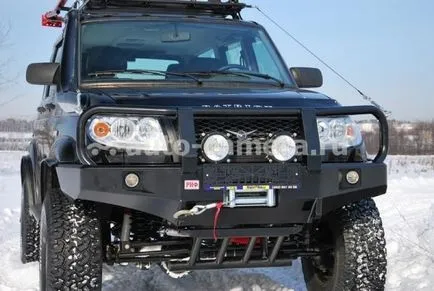 Предна броня за UAZ Patriot с ръцете си