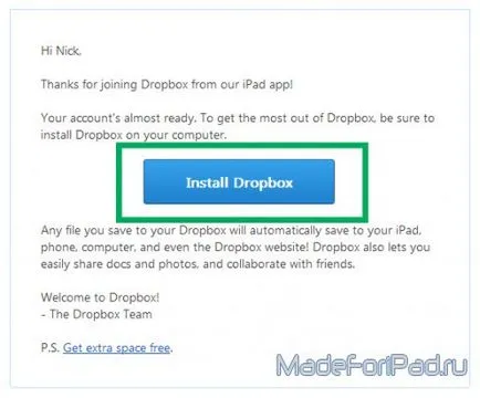 Прехвърляне на снимки между компютри и IPAD чрез Dropbox, всички за IPAD