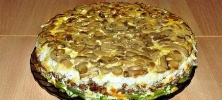 Gombás pite - sütemény receptek gombával, csirkével és burgonyával a sütőben vagy multivarka