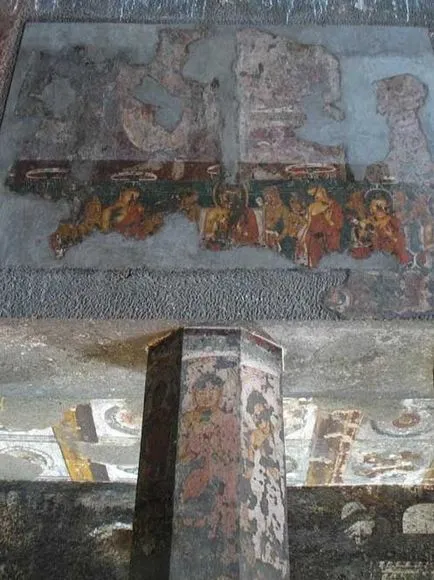 Ajanta пещерния храм - всички се забавляват!