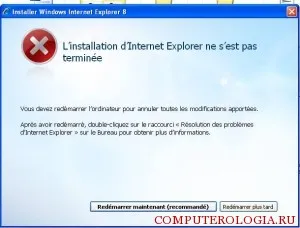 Cauze De ce Internet Explorer nu este stabilit