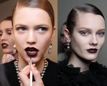 Ruj negru make-up secrete cu care să combine