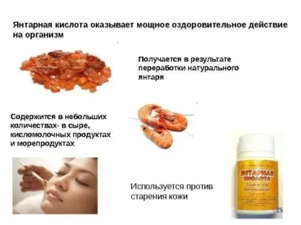 Янтарна кислота - користь і шкода для здоров'я організму фото, відео, відгуки (шкода) Янтарна кислота - користь і шкода для здоров'я організму фото, відео, відгуки
