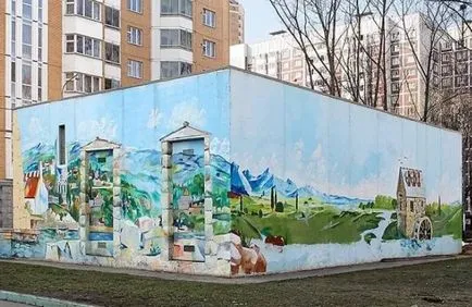 Baieti au venit din cutii și a pus lucrurile frumusete! Desene pe pereți sau graffiti pe casa ta