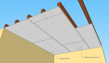 Процесът на създаване на таван на две нива от гипсокартон в детайли