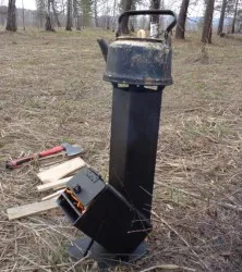 Ракета печка с неговите ръце чертежи, диаграми, снимки и видео