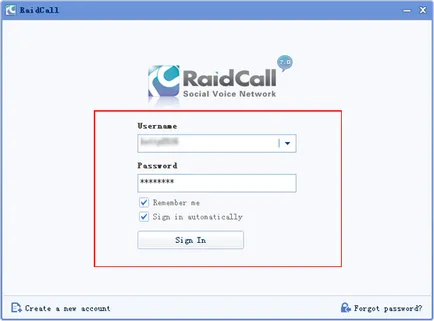 Raidcall beállítás