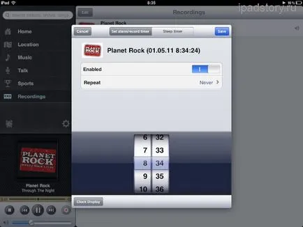 Radio ipad, ipad szól