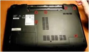 Feldolgozási laptop Fujitsu LifeBook A512, tiszta portól és a változó a hővezető paszta