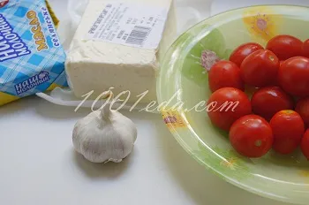 Рецепта за вкусна закуска на сирене и домат - студен снакс 1001