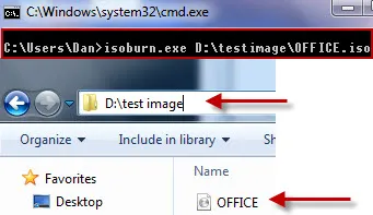 Ghid imagini de ardere ISO și unitate img în Windows 7