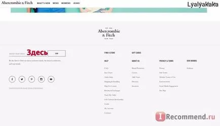 Site-ul - „iubitorii acestui Abercrombie și cumpărături în America
