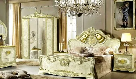 Луксозна спалня в бароков стил (40 снимки интериор)