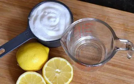 Shugaring microundelor cu acid citric