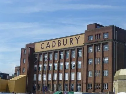 Cadbury шоколадовата фабрика в birmingime, Англия