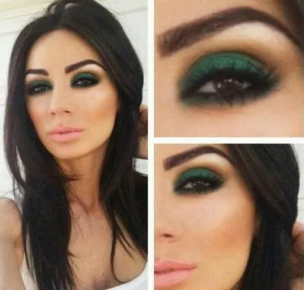 Smokey Eyes „barna szeme szakaszaiban a teremtés, lépésről lépésre fotó