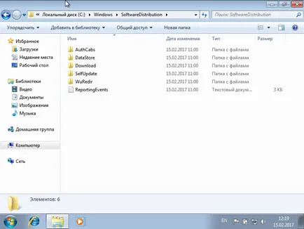 то SoftwareDistribution за Windows 7 папка, дали е възможно да се премахне