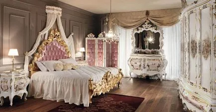 Барок спалня - снимка необичайно дизайнерски идеи