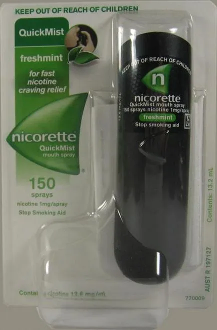 Spray marturii Nicorette de la cei care au renuntat