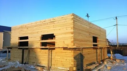 Construirea unei case dintr-un bar în rapoartele de iarnă foto, articole despre afaceri portal