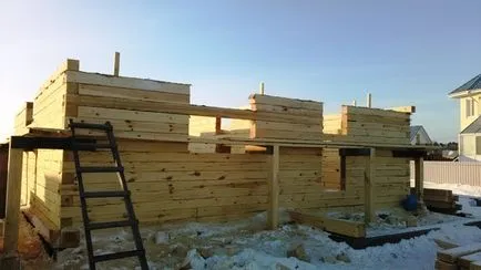 Construirea unei case dintr-un bar în rapoartele de iarnă foto, articole despre afaceri portal