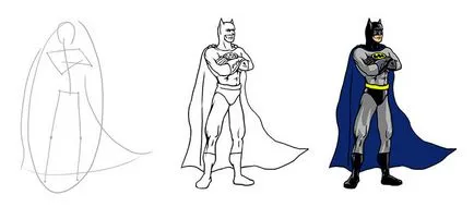 Супергерої як намалювати Бетмена (batman)