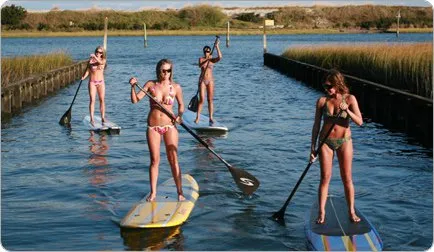 Sup (stand up Paddling) - canotaj pe bord în picioare, sau un nou tip de activități de apă, care