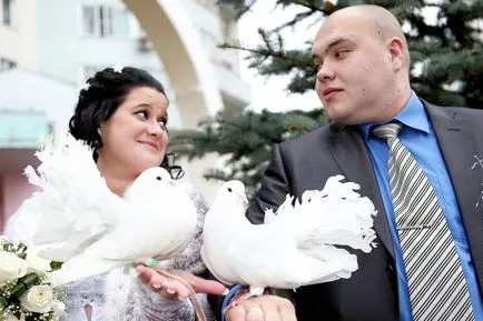 porumbei de nunta - un simbol al iubirii