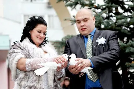 porumbei de nunta - un simbol al iubirii