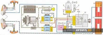 Diagram a töltési VAZ-2106 segít azonosítani a hibát