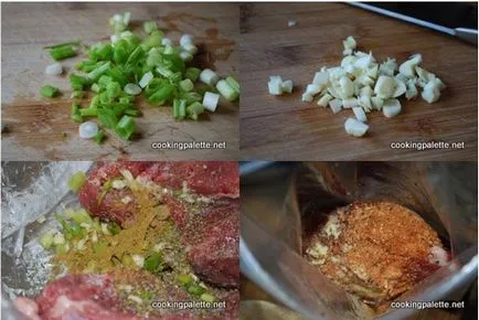 Carne de porc (sau de pui) marinate mușchi