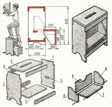 Scaun scara transformator cu mâinile 180 fotografii desene