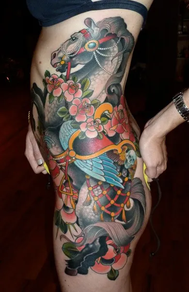 Pegasus tattoo - azaz tetoválás vázlatok és fényképek