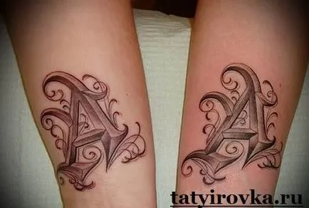 Tattoo букви и техните значения