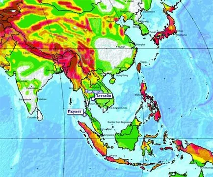 Thailanda cutremur și tsunami, Phuket, Pattaya; dezastre naturale