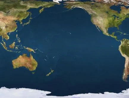 Pacific földrajzi elhelyezkedése és a környék területének