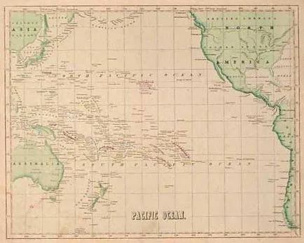 Pacific Locul de amplasare geografică și zona a teritoriului