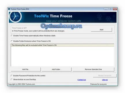 Toolwiz timp de congelare - congelator pentru sistemul