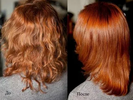 Тонизираща червена коса, преди и след снимки, както и тонизирана, въз основа на оригиналния цвят