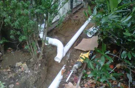 PVC csövek csapadékvíz leírások és a telepítés