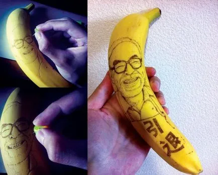 Невероятни рисунки по банани - новини в снимки