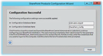 Telepítés és beállítás alap SharePoint Server 2013 SP1 a Windows Server 2012 R2 (a topológia