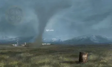 Lecția Photoshop trage o tornadă, twister - un pic de tot