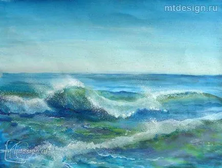 Lecții în pictură - valuri de mare