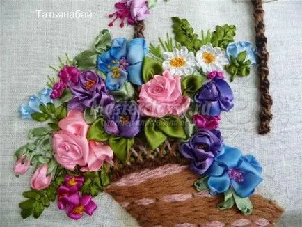 Вишивка атласними стрічками