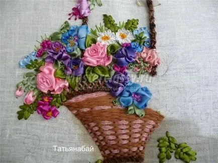 Вишивка атласними стрічками